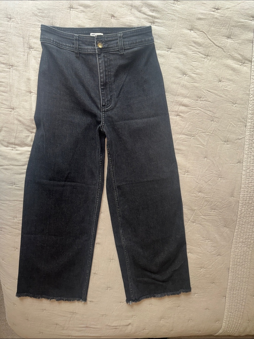 Billabong Women’s Relaxed Black Jeans - Raw Hem